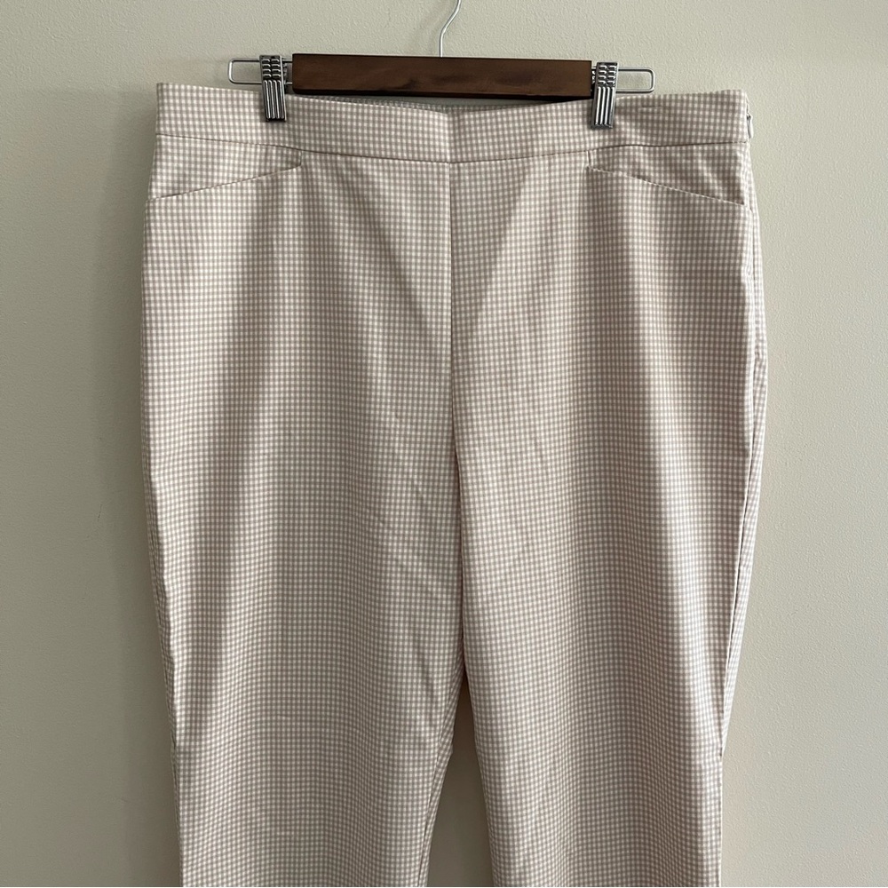 NWT LOFT Outlet Gingham Trousers - Picture 2 of 10